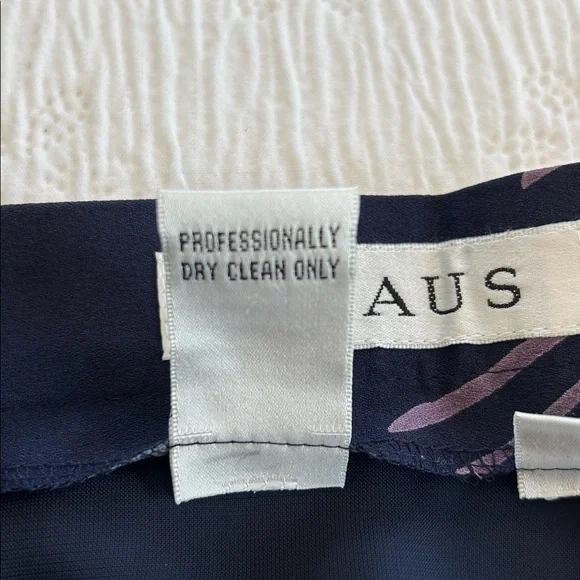 Chaus maxi skirt pencil navy purple size 14 NWT - Picture 8 of 10